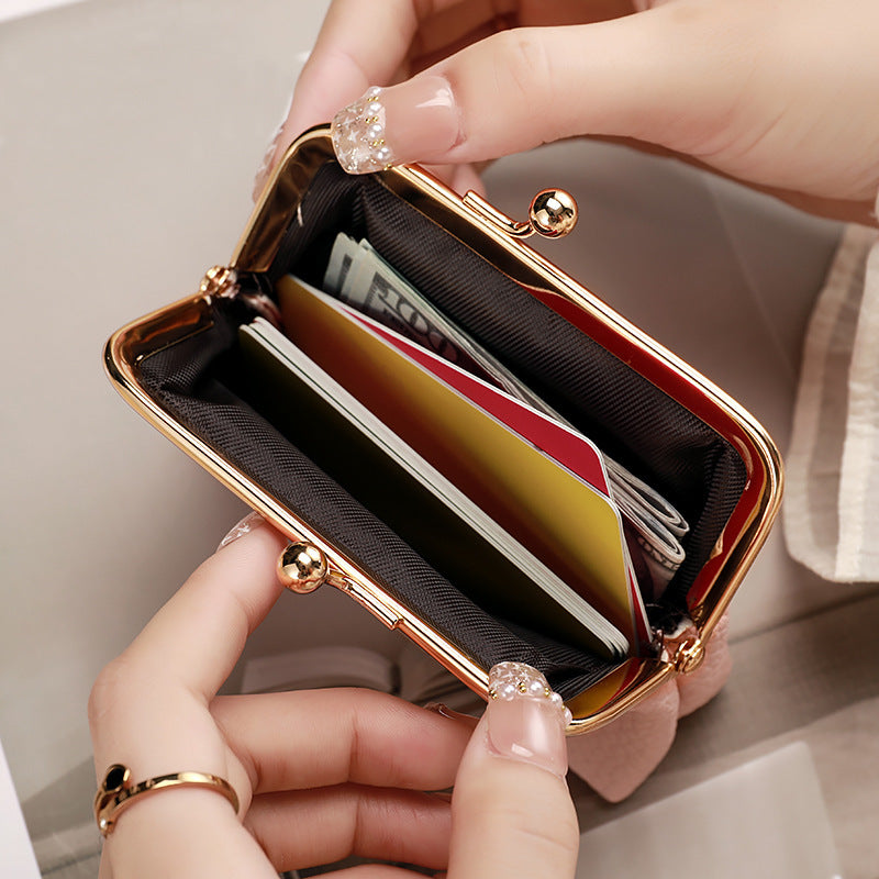 New Red Envelope Portable Mini Wallet Ins Women'S Clutch Bag Embroidered Multi-Functional Student Change Bag