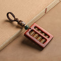 Rosewood Ruyi Abacus Car Keychain Pendant Women and Men, Couple Keychain, Hanging Ornament
