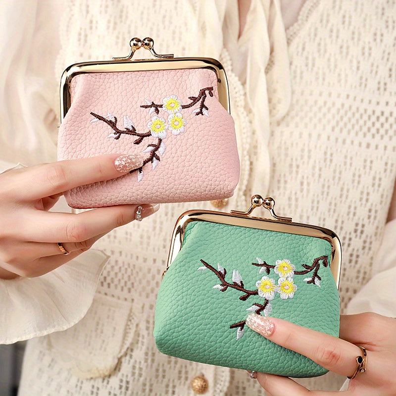 New Red Envelope Portable Mini Wallet Ins Women'S Clutch Bag Embroidered Multi-Functional Student Change Bag
