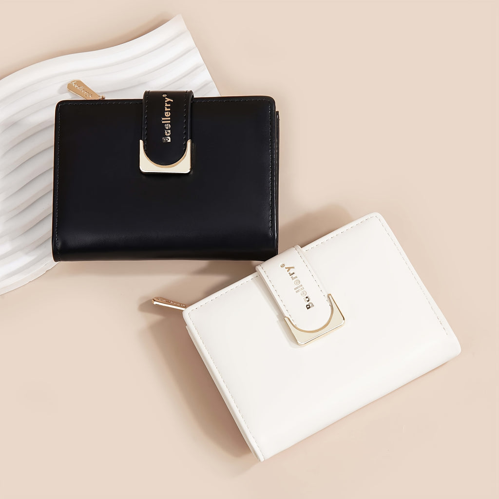 51pcs Women'S Mini Short Wallet, Multi-Card Zipper Change Bag, Ultra-Thin Portable Card Bag, Light And Thin Design with Zipper Pocket