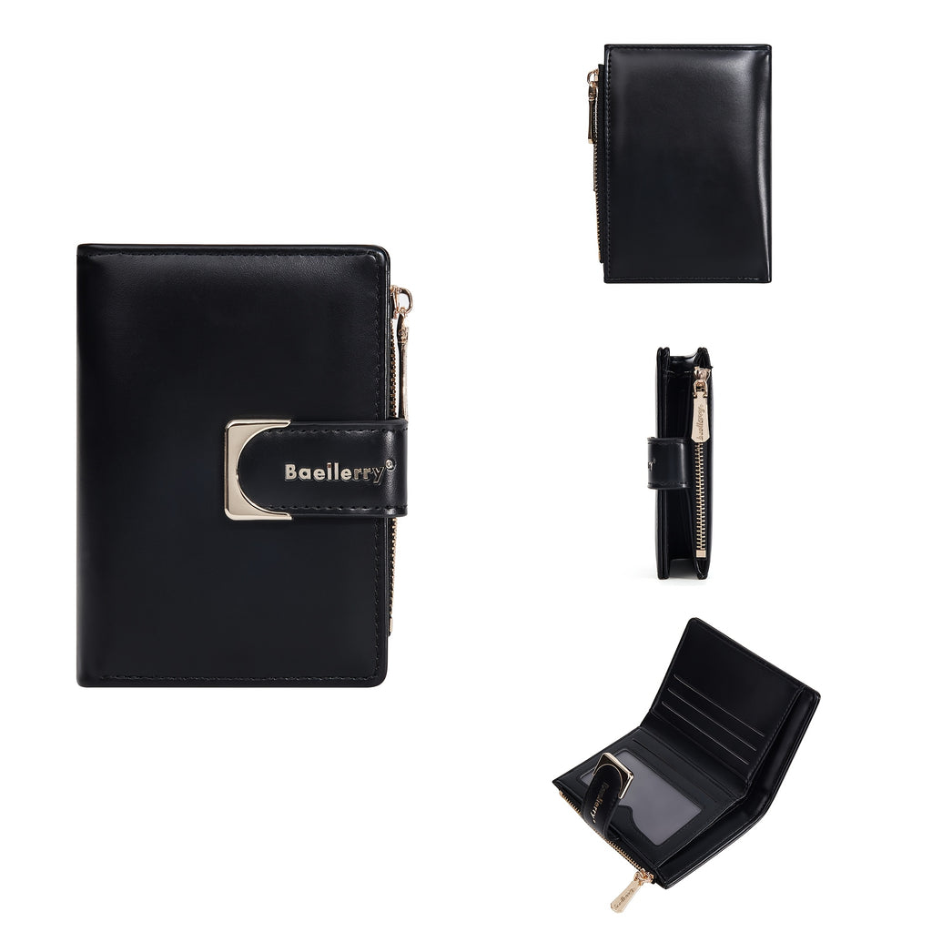 51pcs Women'S Mini Short Wallet, Multi-Card Zipper Change Bag, Ultra-Thin Portable Card Bag, Light And Thin Design with Zipper Pocket