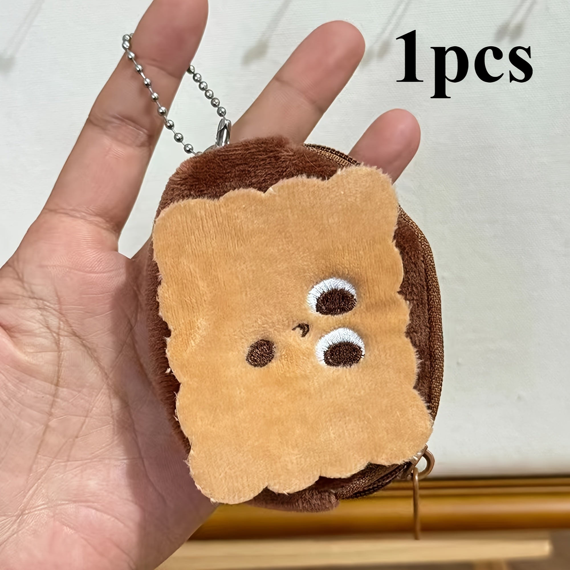 100+Pcs Creative Plush Biscuit Change Purse, Small Wallet, Easy to Carry - Can Hold Change Lipstick Key