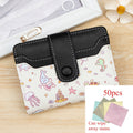 51pcs Women'S Compact Wallet, Featuring a Cute Cartoon Design in The Korean INS Style, with a Snap Closure And a Zippered Coin Pouch, Ideal for 200 Areas