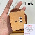 100+Pcs Creative Plush Biscuit Change Purse, Small Wallet, Easy to Carry - Can Hold Change Lipstick Key