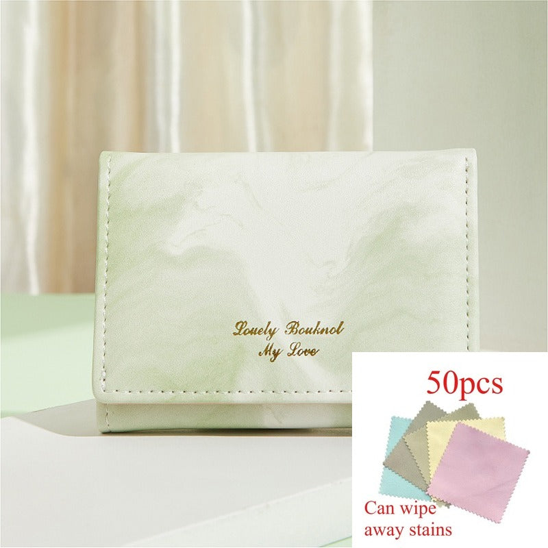 A Compact And Chic Wallet for Women, Ideal for Students, Featuring a Minimalist Korean Design And a Tri-Fold Layout