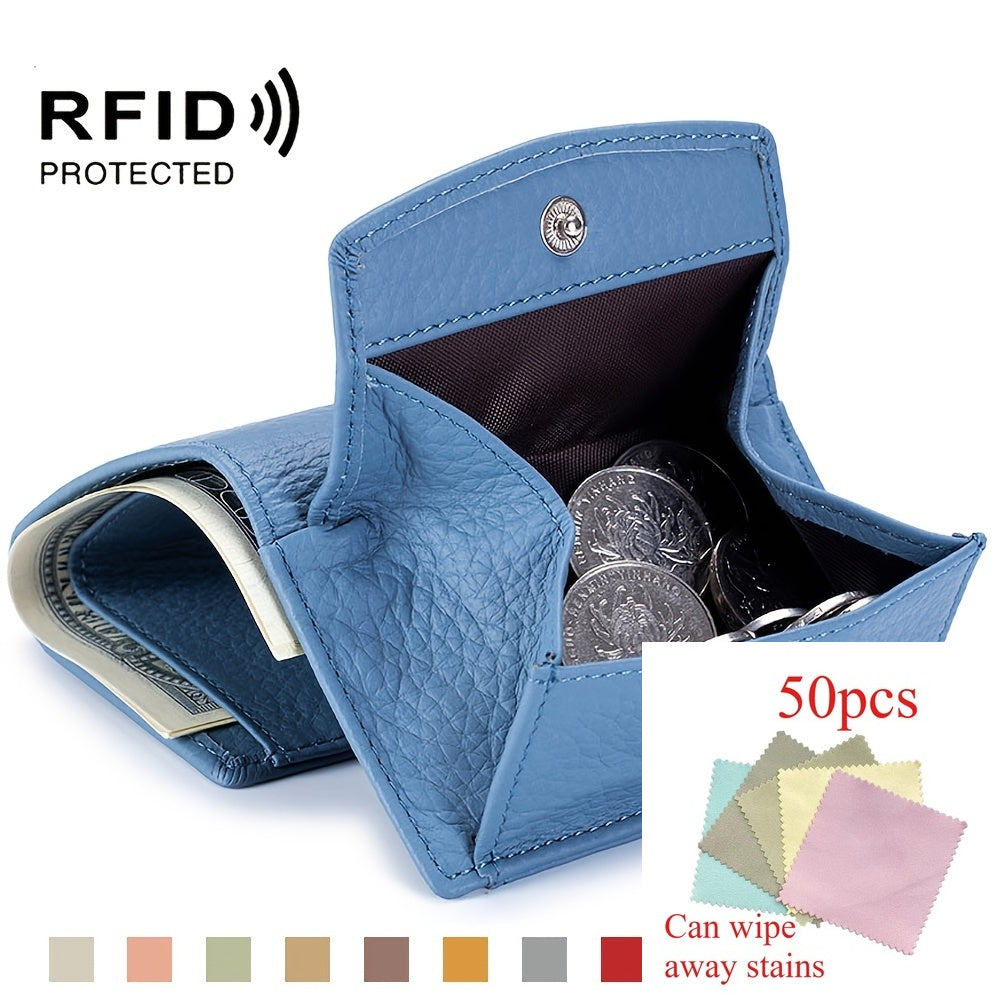 51pcs Women'S Small Wallet, Coin Wallet, Korean Version of Fashion Women'S Bag, Small Retro Change Bag for Women