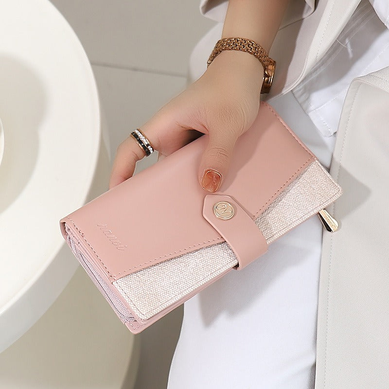 2024 New Niche Design for Women'S Wallets, Featuring a High-End Feel, Spacious Capacity, And a Two-In-One Card Holder