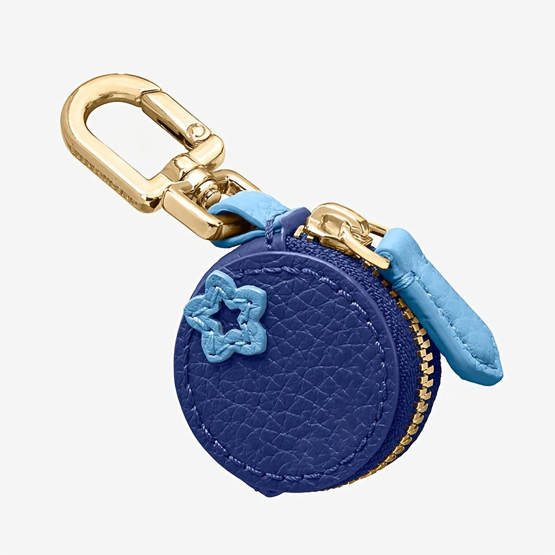3pcs Coin Shaped Coin Purse, Wireless Earphone Storage Bag, Multifunctional Keychain, Bag Decoration, Fruit Shaped Coin Purse