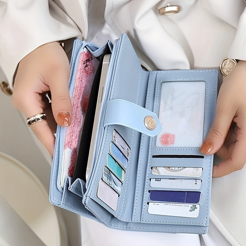 2024 New Niche Design for Women'S Wallets, Featuring a High-End Feel, Spacious Capacity, And a Two-In-One Card Holder